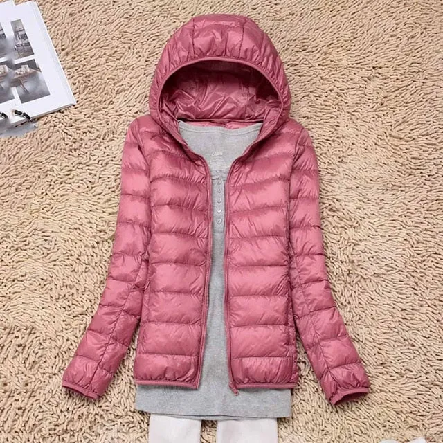 Winter/Spring Coat 2019 Women Winter Jackets Ultra Light White Duck Down Coat