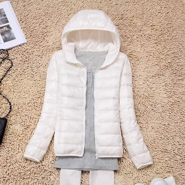 Winter/Spring Coat 2019 Women Winter Jackets Ultra Light White Duck Down Coat